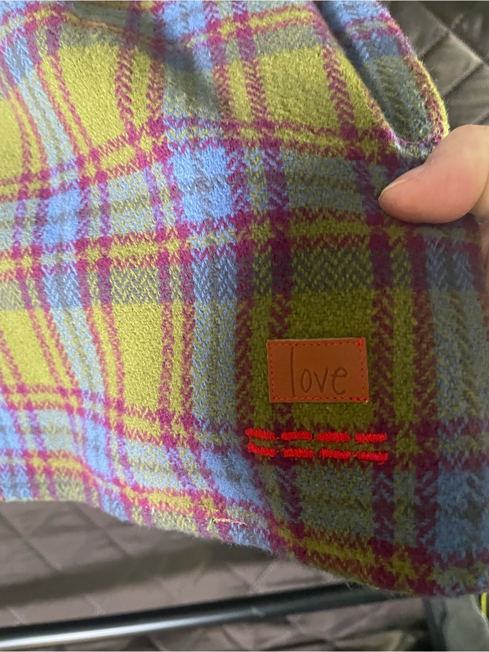 Peace Love World Plaid Button-Down Shirt Jacket- NWOT - Picture 10 of 11